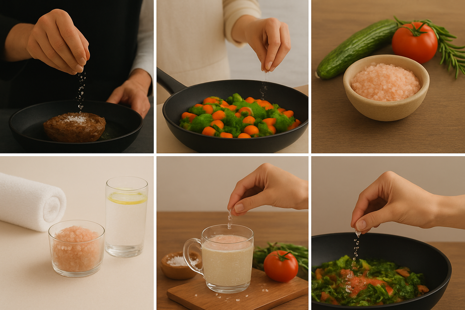 Adding Sarbu Salt while cooking everyday meals