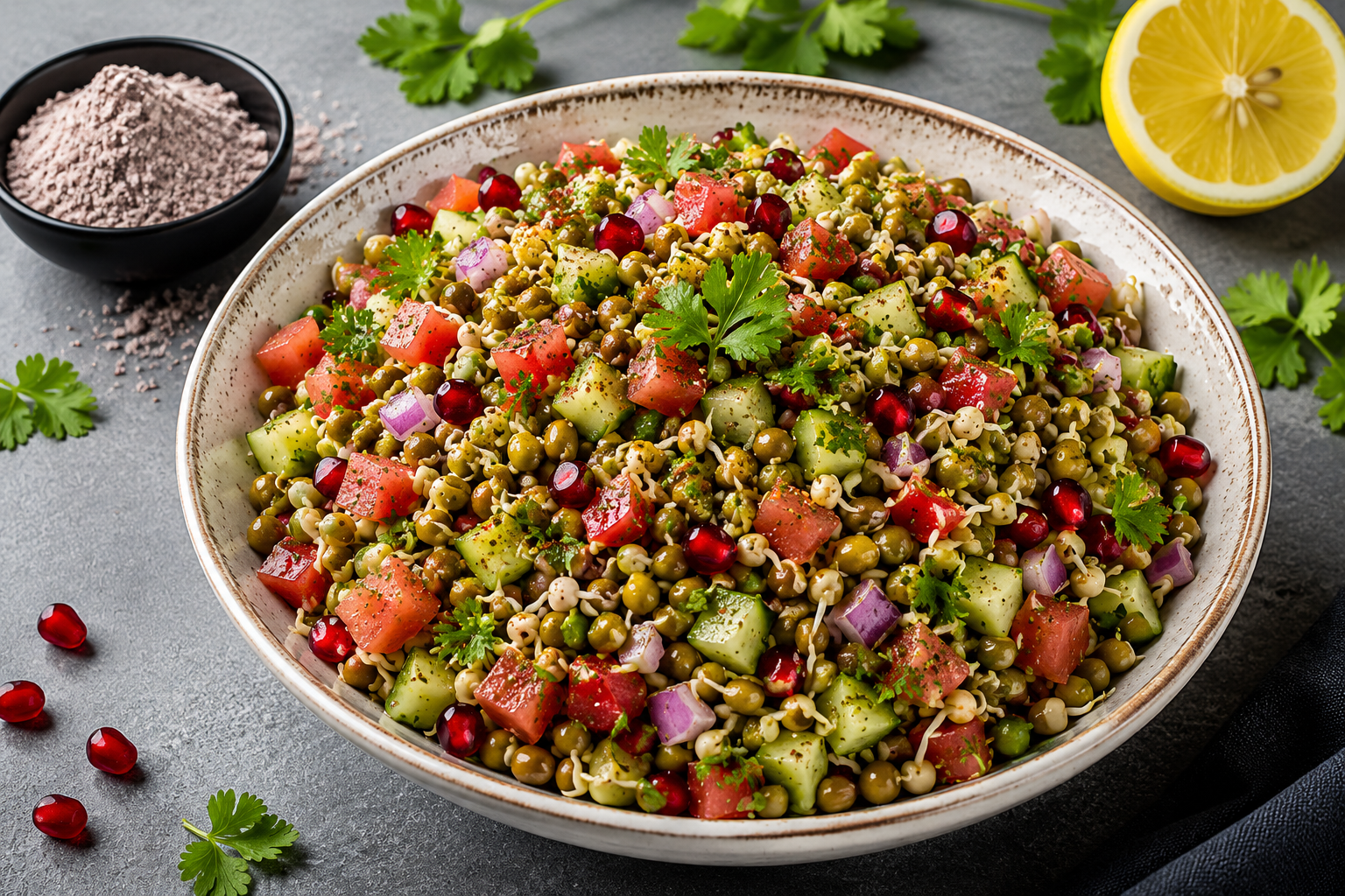 Sprouted Moong Chaat